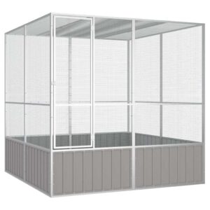 Horganyzott Acél Madárketrec 213,5X217,5X211,5 Cm