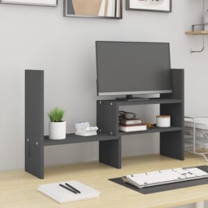 Tömör Fenyőfa Monitorállvány (39-72) X 17 X 43 Cm