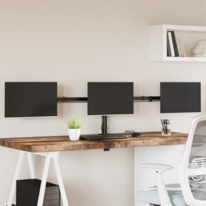 Tripla Fekete Acél Monitorállvány Vesa 75/100 Mm