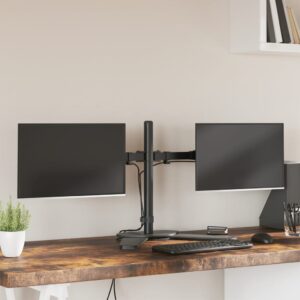 Fekete Acél Monitorállvány Vesa 75/100 Mm